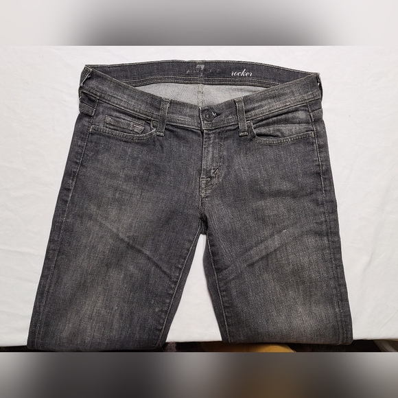 7 For All Mankind Womens Rocker Jeans - Picture 6 of 12